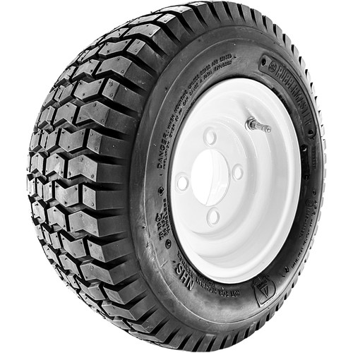 RubberMaster S365 18X6.50-8 71A6 4 Ply 8x5.375 4x101.6 White Stamped