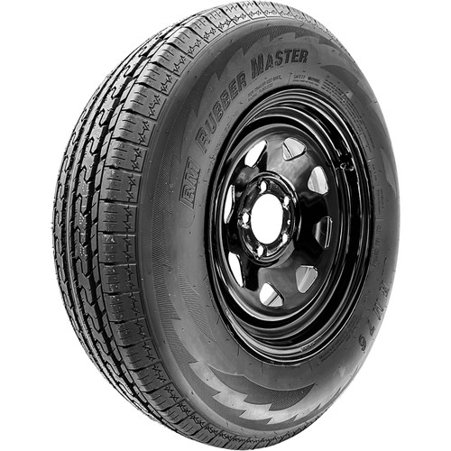 RubberMaster RM76 ST 185/80R13 99/94M D (8 Ply) 13x4.5 5 x 114.3 Black Eight Spoke