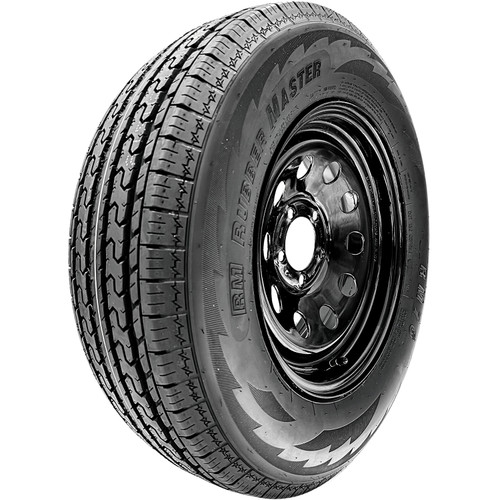RubberMaster RM76 ST 225/75R15 D (8 Ply) 15x6 5x114.3 Black Modular