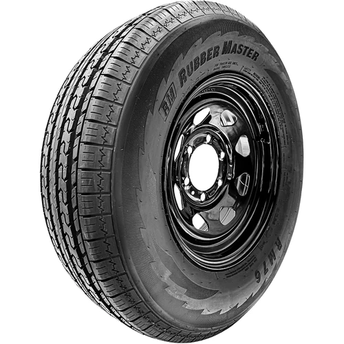 RubberMaster RM76 ST 225/75R15 D (8 Ply) 15x6 6x139.7 Black Eight Spoke