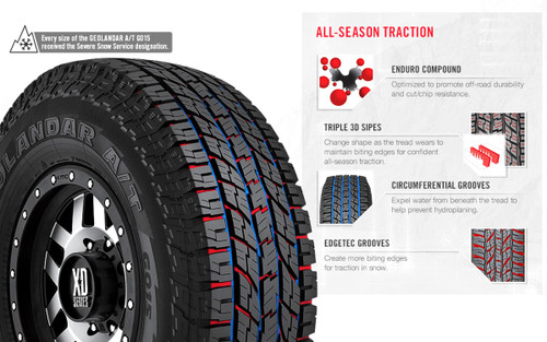 Yokohama Geolandar A/T G015 LT 265/70R17 121/118S E (10 Ply) Yokohama Geolandar A/T G015 LT 265/70R17 121/118S E (10 Ply)