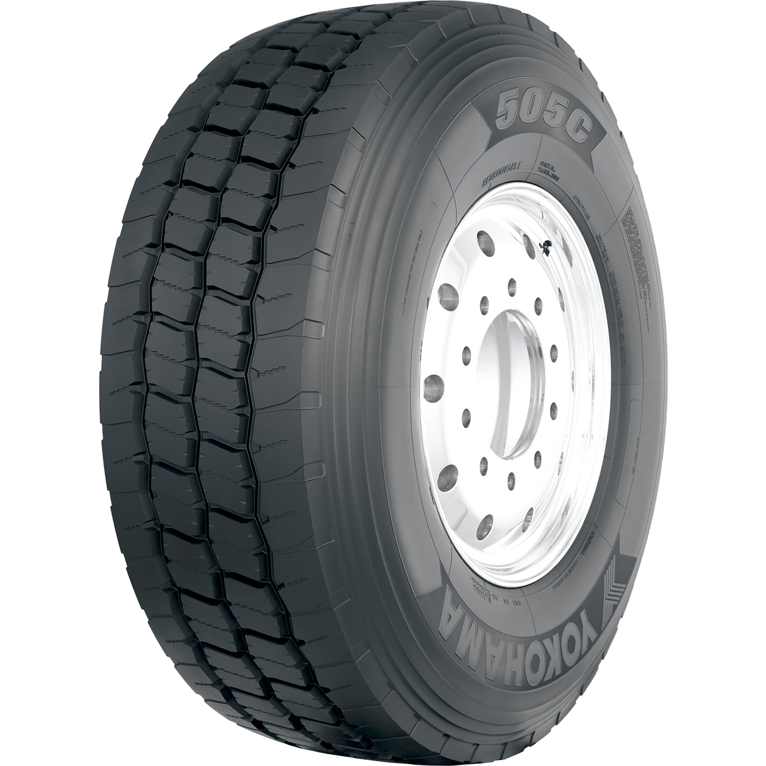Yokohama 505C 385/65R22.5 158K J (18 Ply)