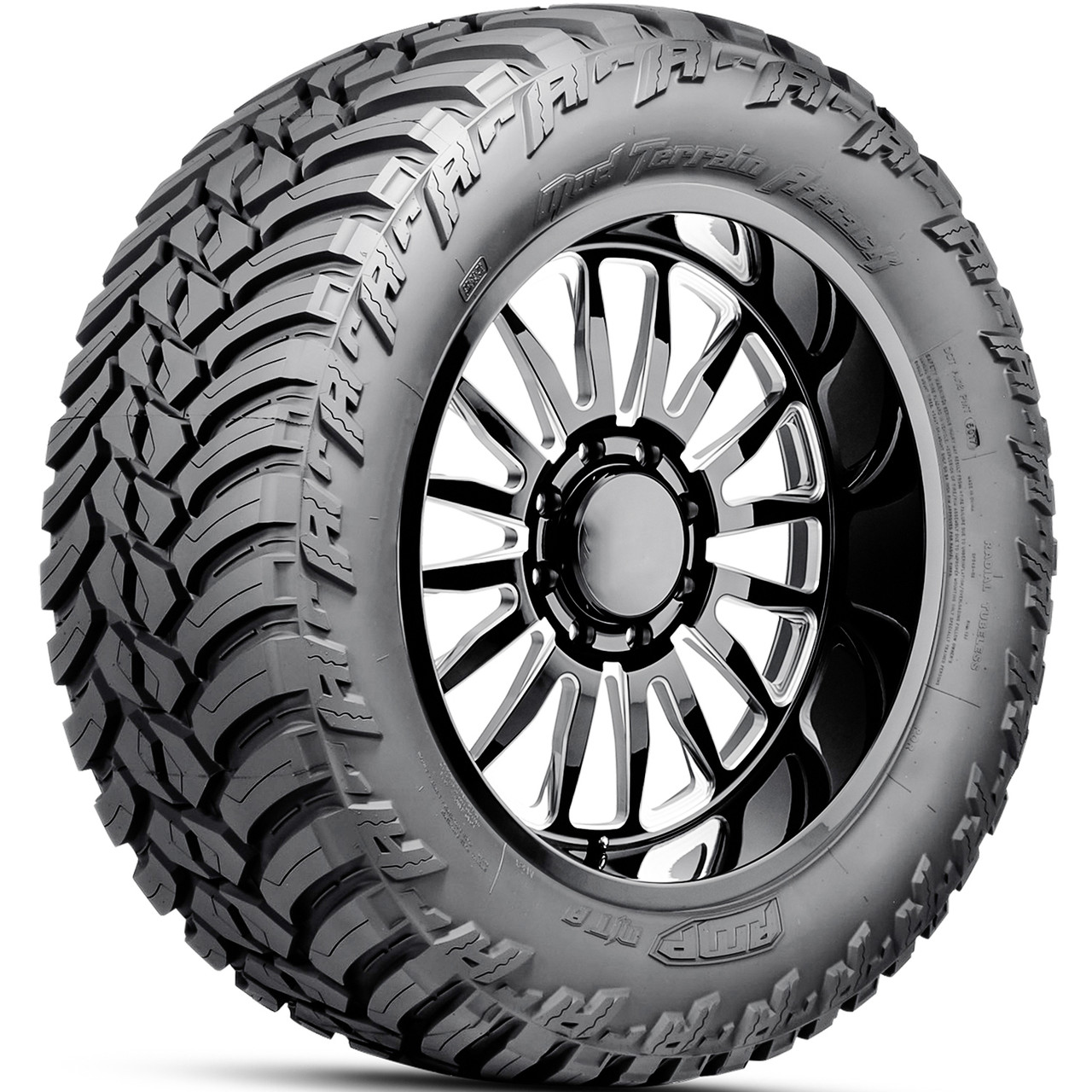 AMP Mud Terrain Attack M/T A 37X12.50R22, All Season, Mud Terrain tires.