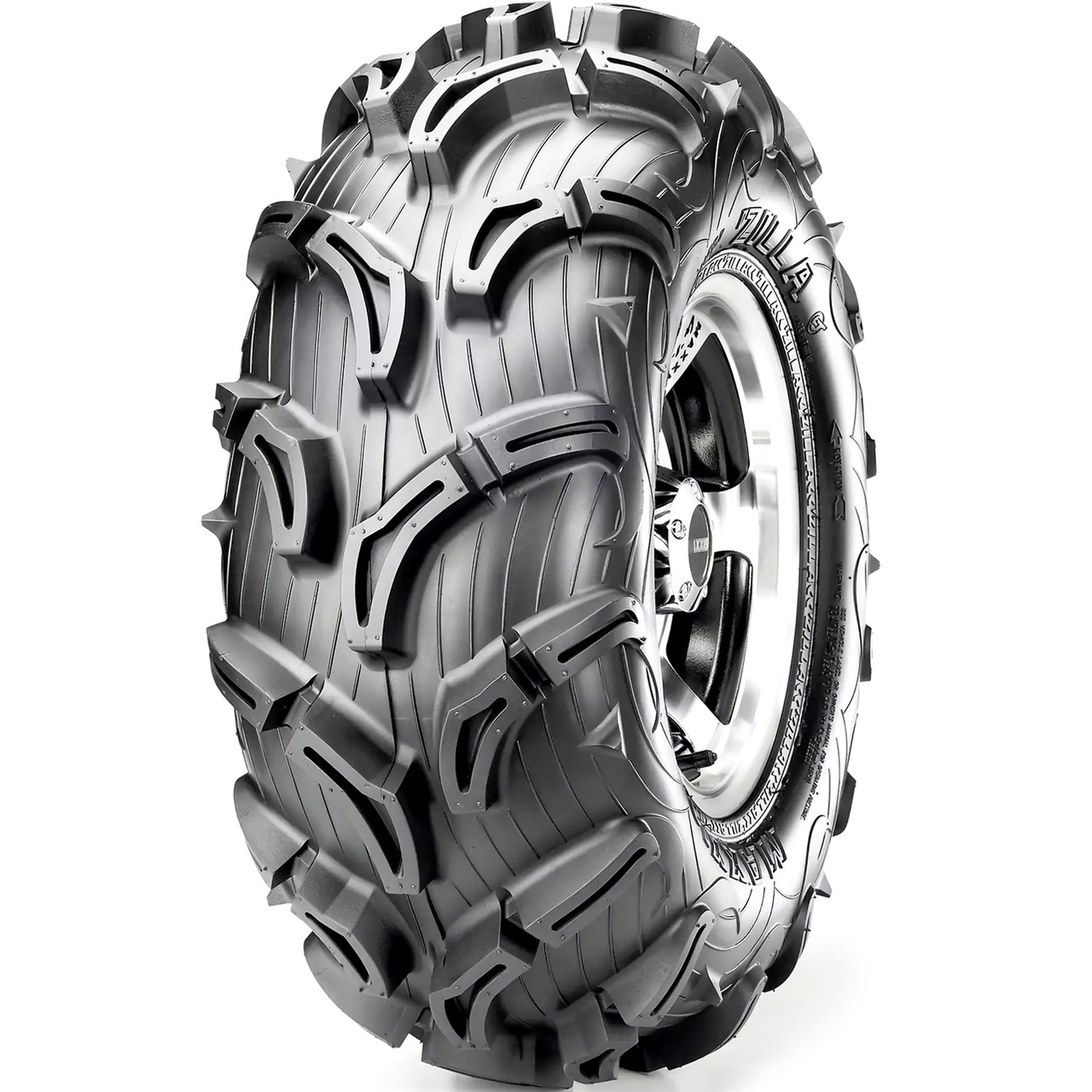 Maxxis Zilla MU02 25X10.00-12, All Season, Mud Terrain tires.