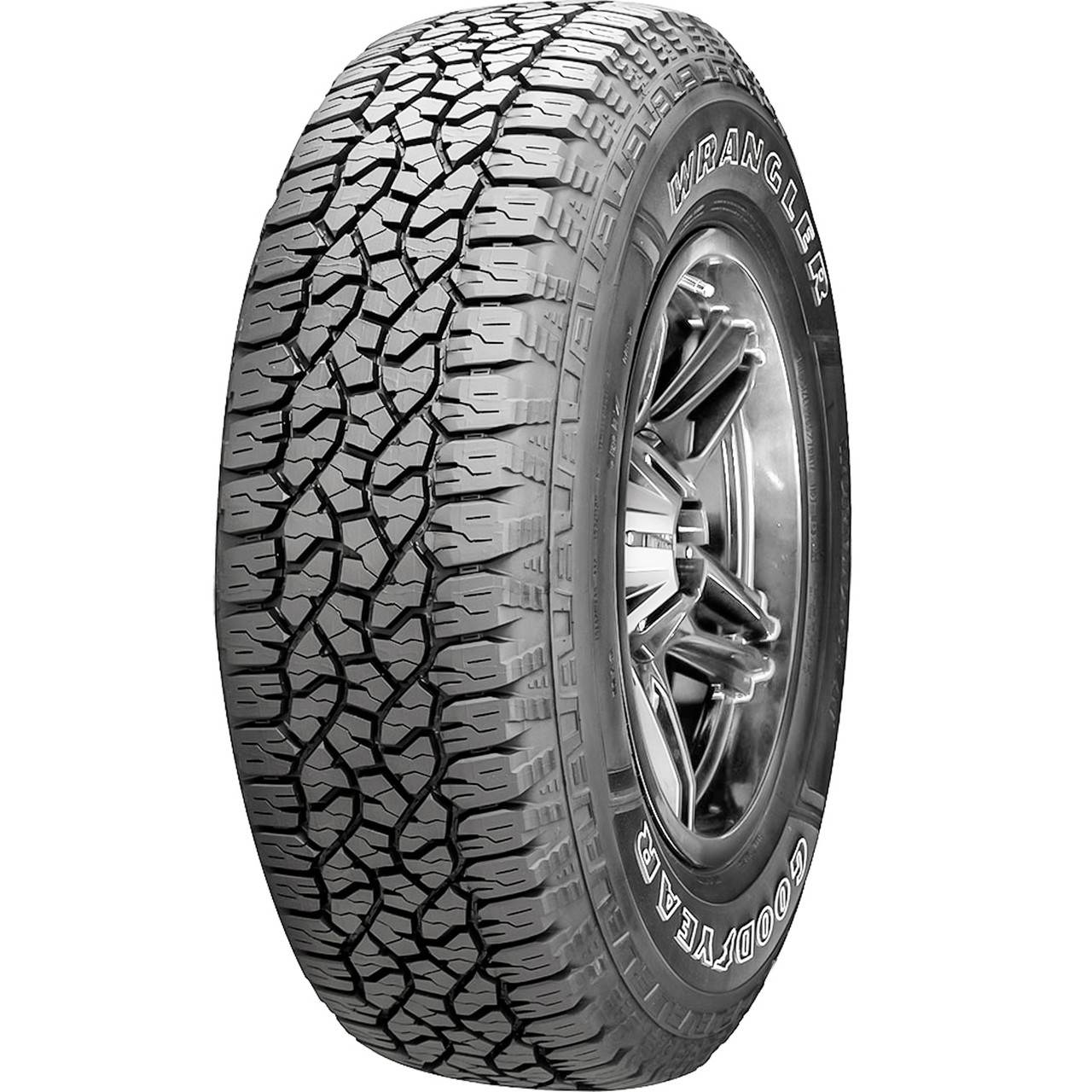 Goodyear Wrangler Workhorse AT 285/75R16, All Season, All Terrain tires.