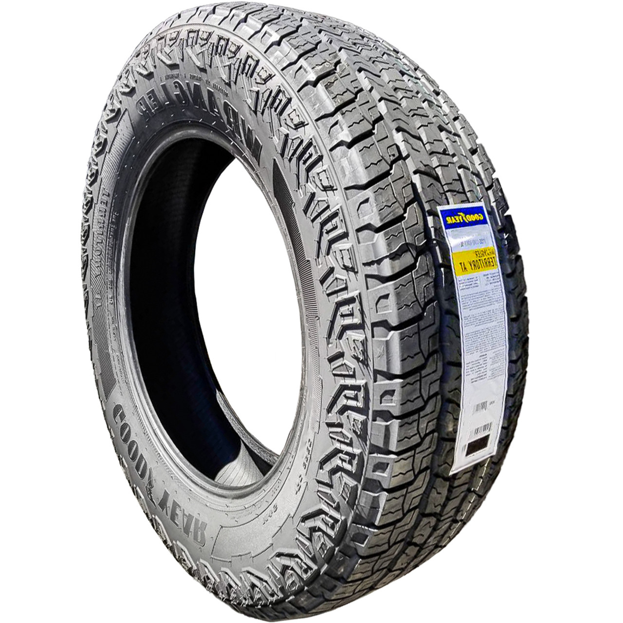 Goodyear Wrangler Territory A/T 275/60R20, All Season, All Terrain tires.