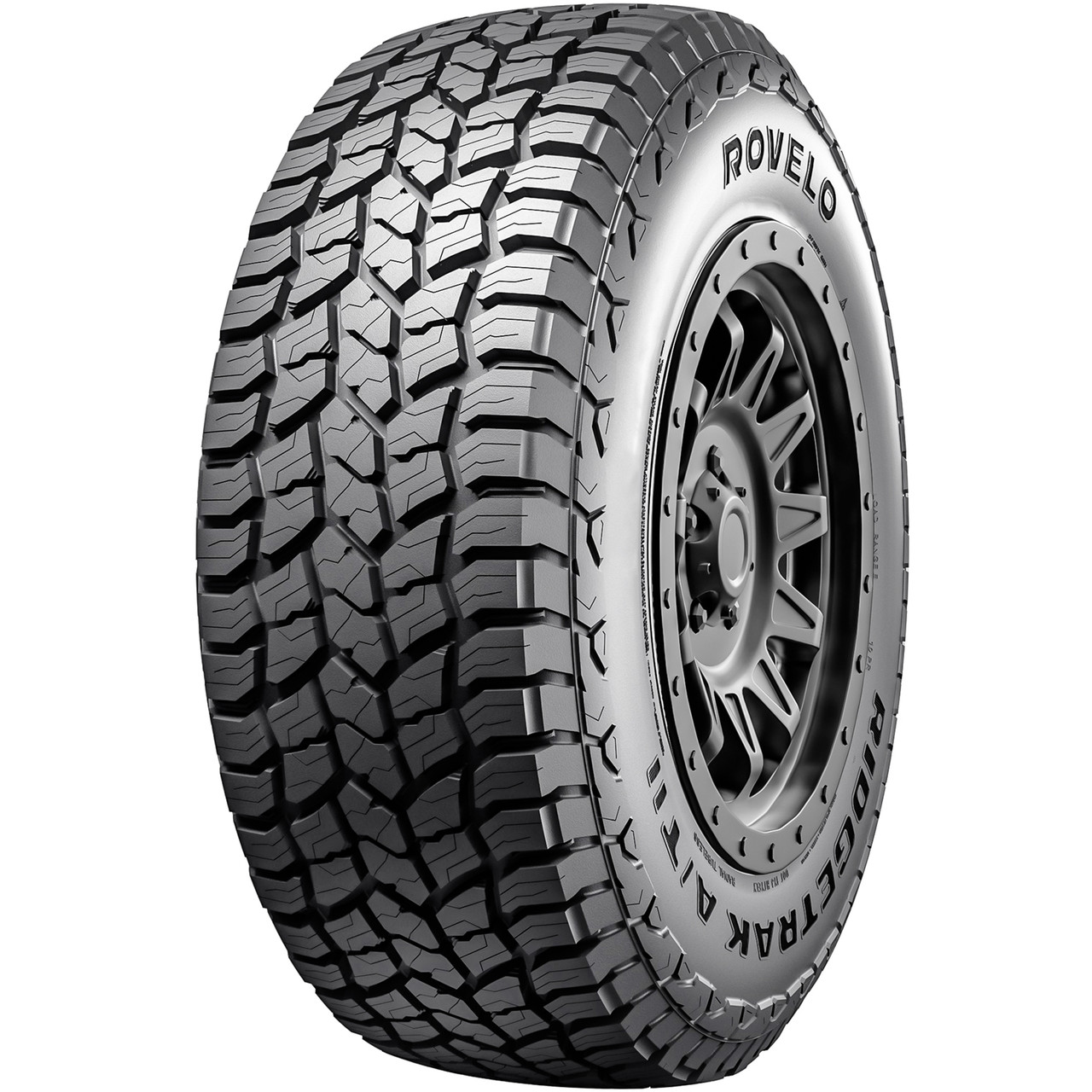 Rovelo Ridgetrak A/T II 33X12.50R18, All Weather, All Terrain tires.