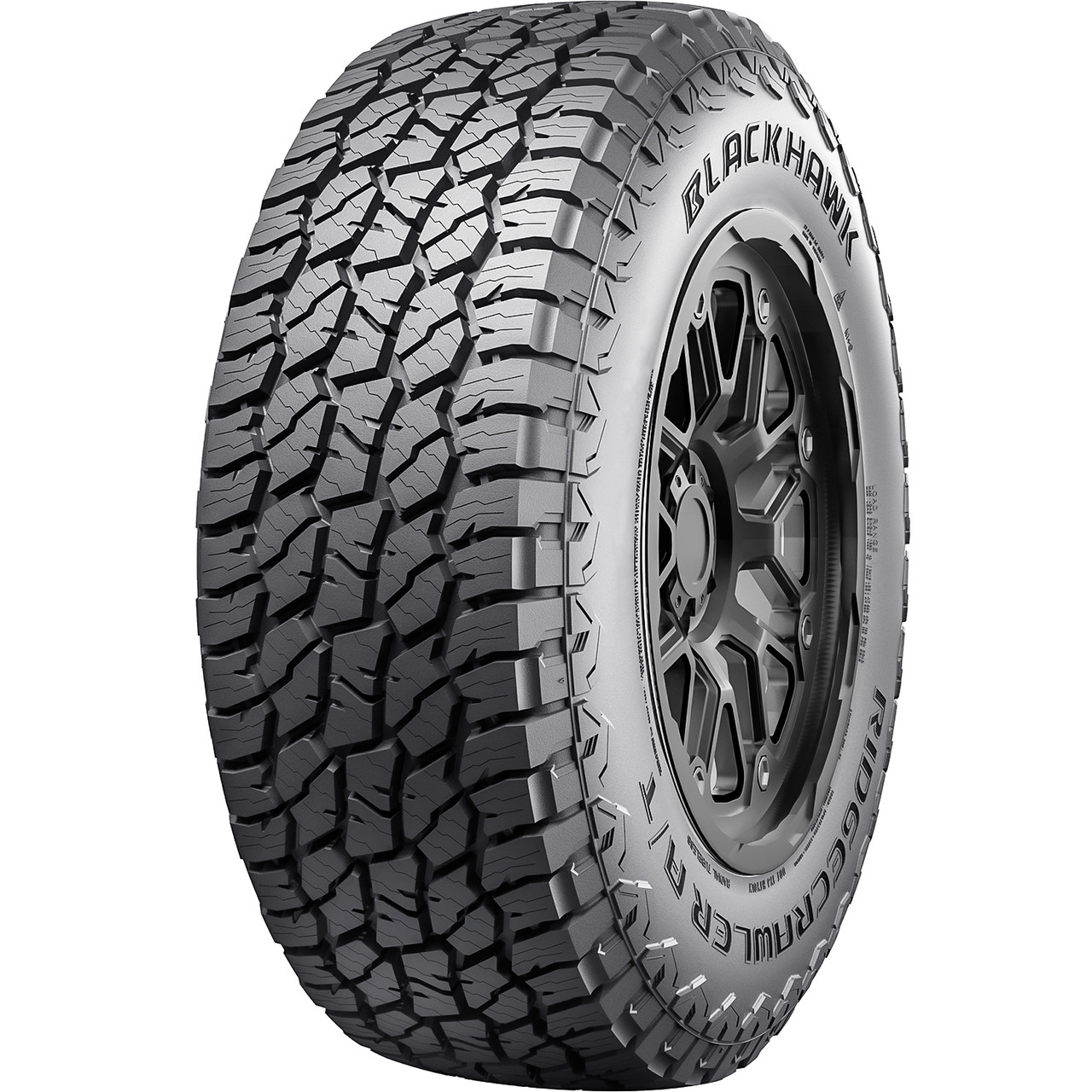 Blackhawk Ridgecrawler A/T 275/65R18, All Weather, All Terrain tires.