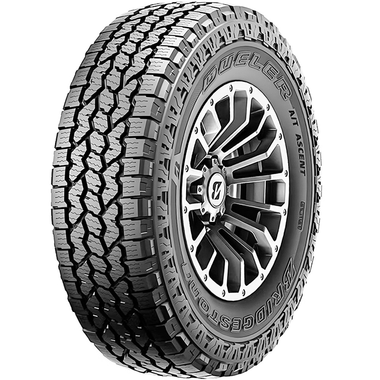 Bridgestone Dueler A/T Ascent 275/65R20, All Weather, All Terrain tires.