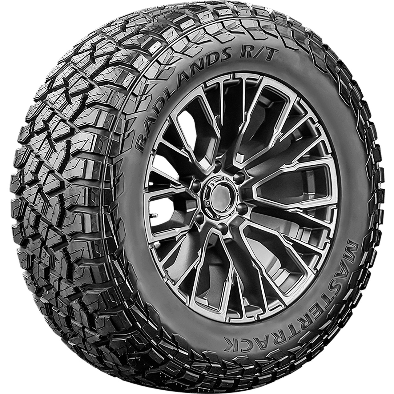 Mastertrack Badlands RT 37X12.50R20, All Season, Rugged Terrain tires.