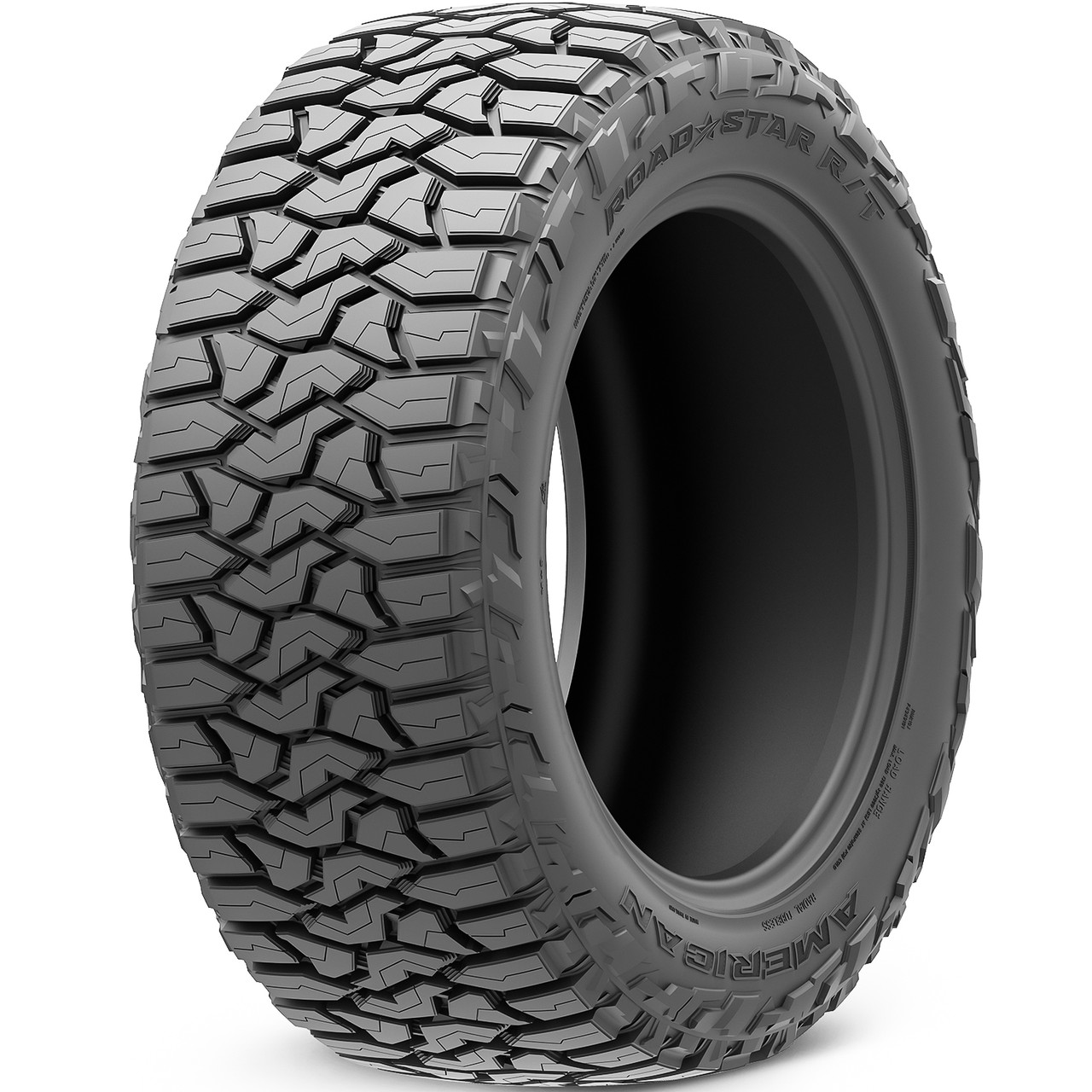 American Roadstar R/T 275/50R22, All Weather, Rugged Terrain tires.