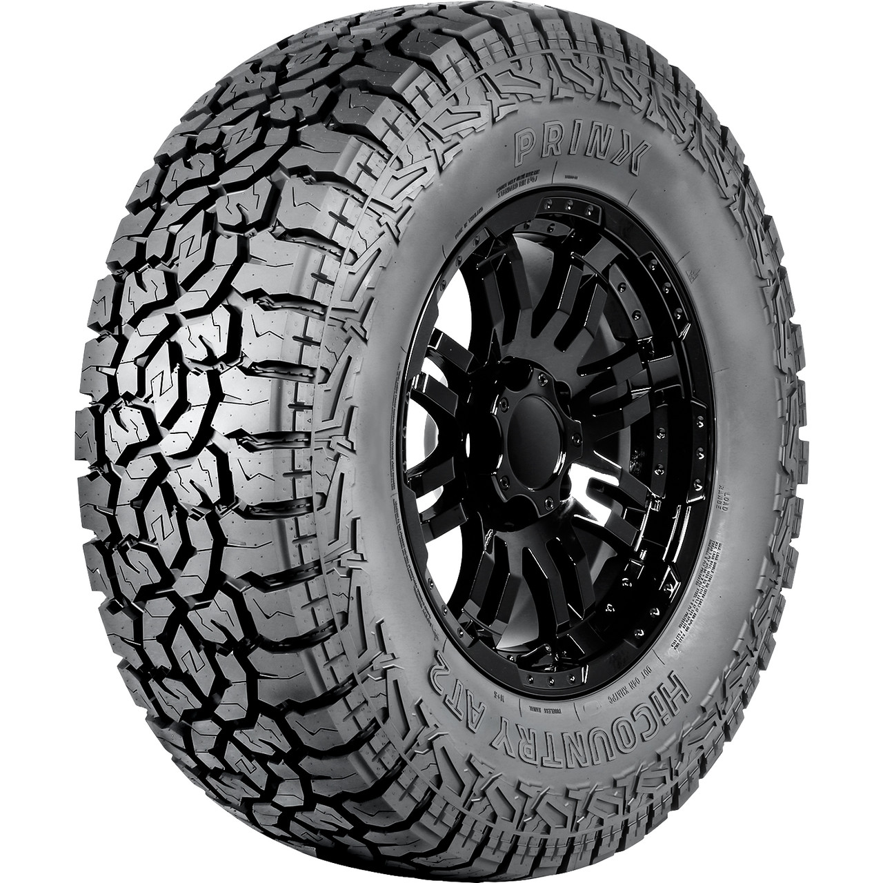 Prinx HiCountry A/T2 265/70R17, All Weather, All Terrain tires.