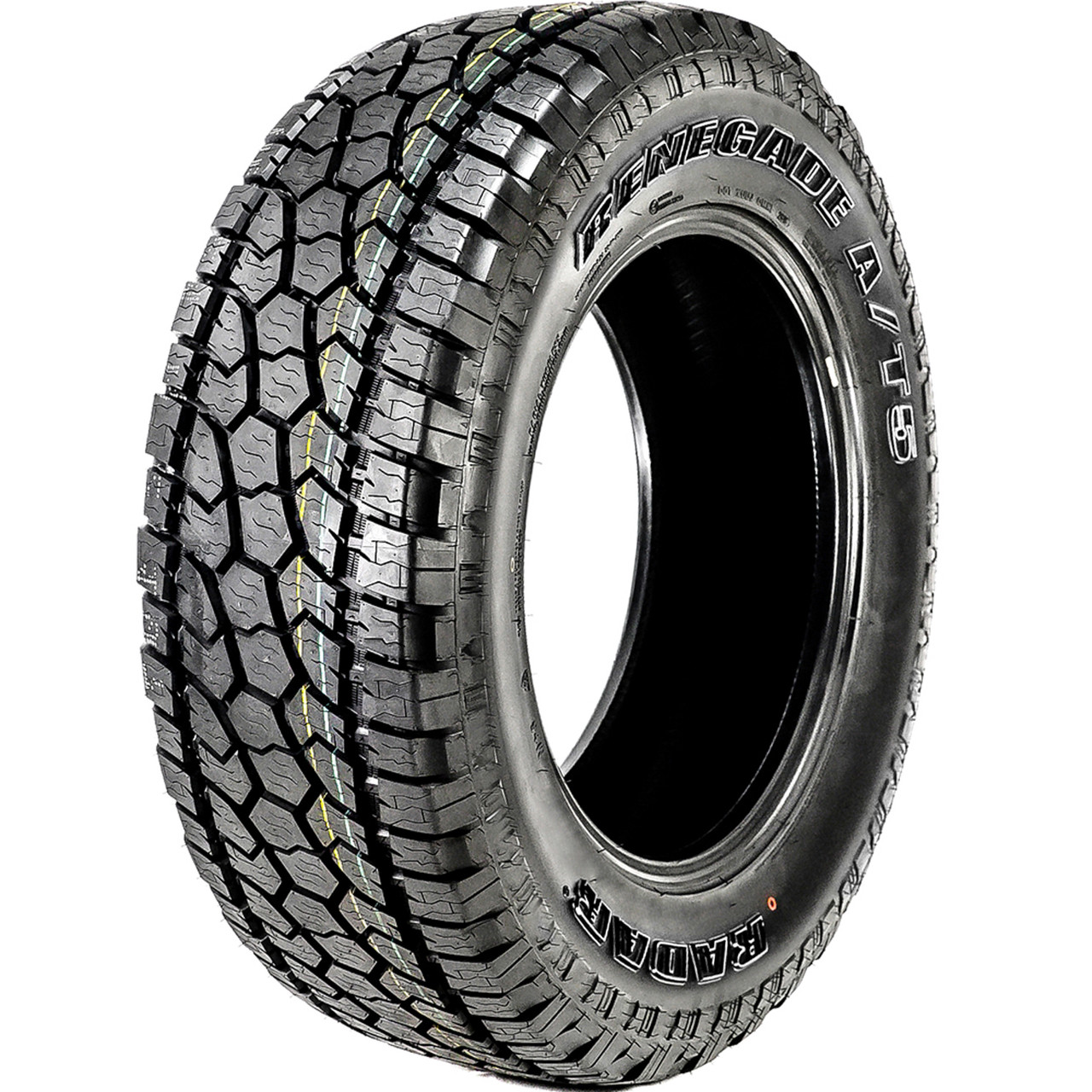 Radar Renegade A/T5 275/65R18, All Season, All Terrain tires.