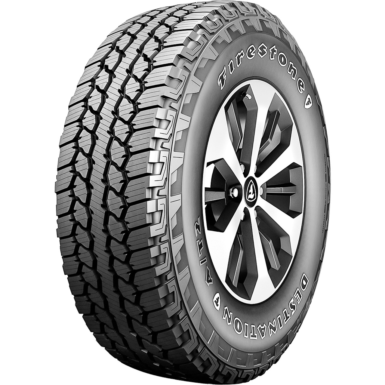 Firestone Destination A/T2 265/70R18, All Season, All Terrain tires.