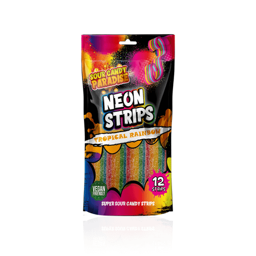Sour Candy Paradise Neon Strips Rainbow 130g