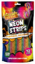 Sour Candy Paradise Neon Strips Rainbow 130g