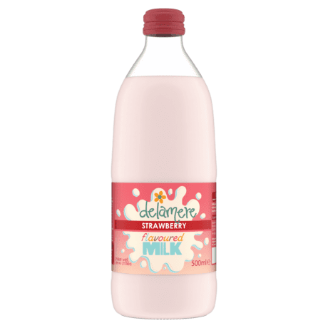 Delamere Strawberry Flavour Milk 500ml