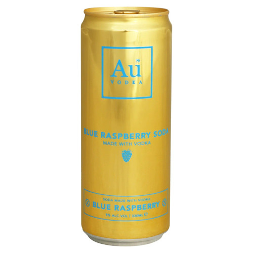 AU Vodka Blue Raspberry 330ml