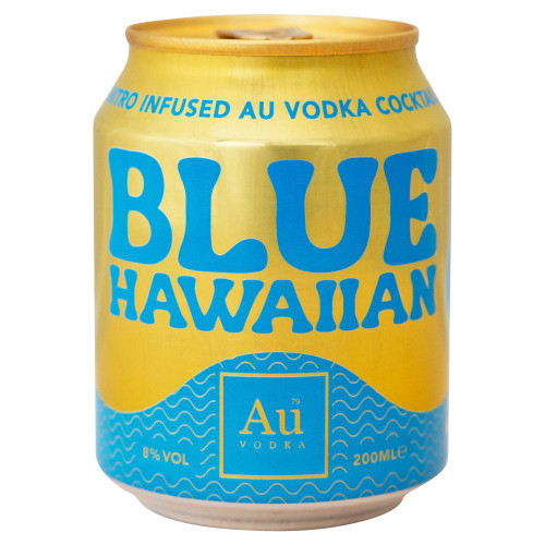 AU VODKA BLUE HAWAIIAN 200ml 8% ABV