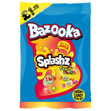 Bazooka Splashz Fruit Fiesta 120g