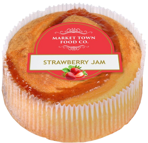 Market Town Strawberry Jam Swirl Cake 260g