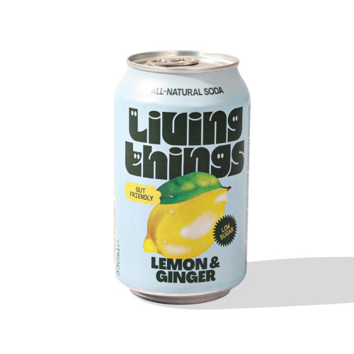 Living Things Lemon & Ginger Soda 330ml