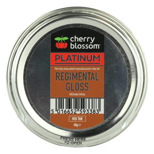 Cherry Blossom Regimental Gloss Mid Tan 40g