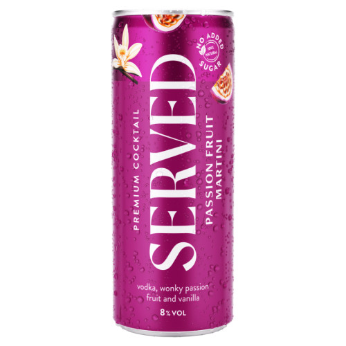 SERVED Passion Fruit Martini 8% 250ml