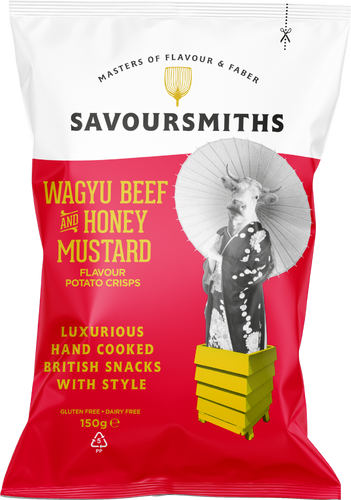 Savoursmiths Beef & Mustard Crisps 150g