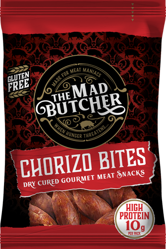 Mad Butcher Chorizo Bites 40g Clipstrip 2 x 8