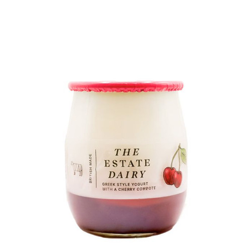 The Estate Dairy Cherry Glass Jar Yoghurt 125g