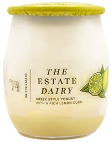 The Estate Dairy Lemon Glass Jar Yoghurt 125g