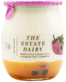 The Estate Dairy Passion Fruit Glass Jar Yoghurt 125g