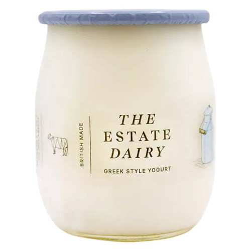 The Estate Dairy Greek Glass Jar Yoghurt 125g