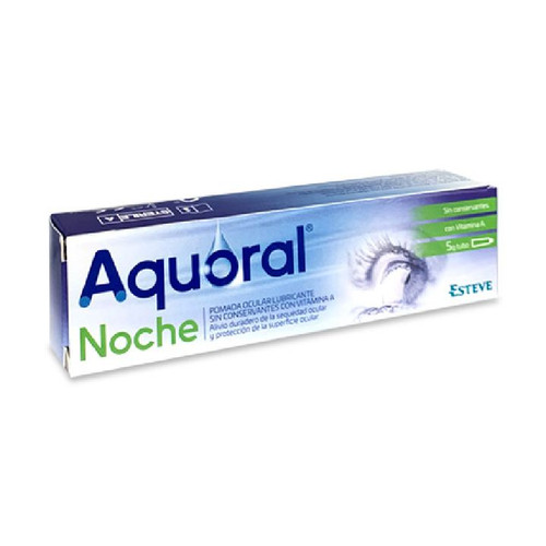 Aquoral noche sequedad ocular pomada 5 g