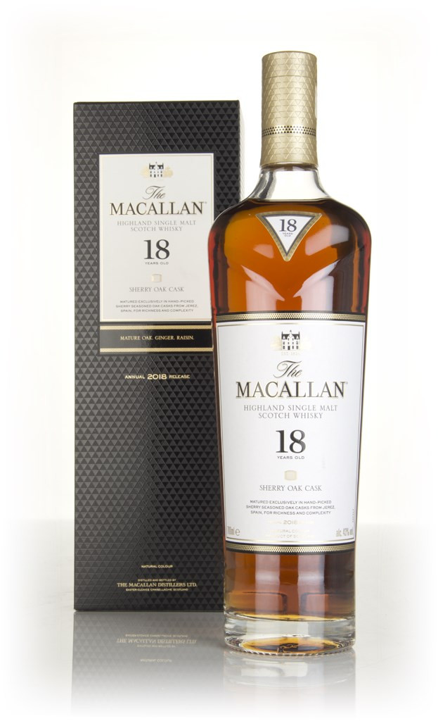 The Macallan 18 Year Old Sherry Oak (2018 Release) 70cl Whisky