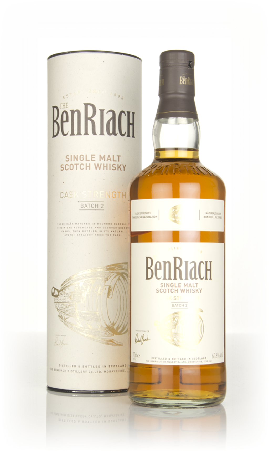 ベンリアック Cask Strength Batch 1　57.2% 700ml Benriach Cask Strength Batch 1 and Peated Cask Strength