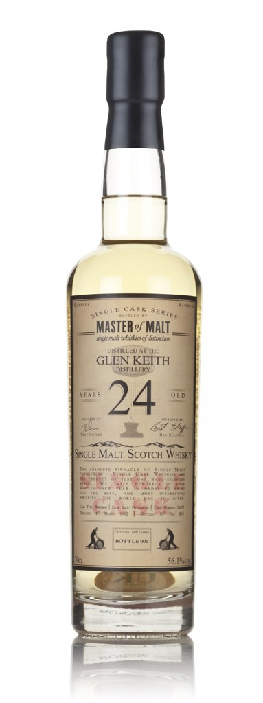 Glen Keith 24 Year Old 1992 - Single Cask (Master of Malt) 70cl