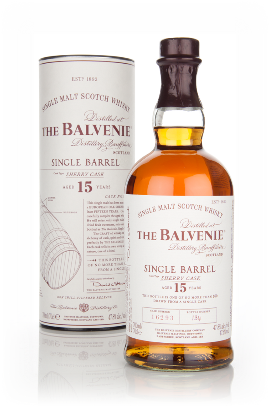 値下げBalvenie Single Barrel 15 Yearsシェリー Balvenie 15 Years Single Barrel Sherry Cask Scotch Whisky