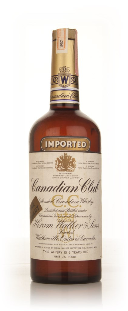 Canadian Club 6 Year Old Whisky 1l - 1957 100cl | Master Of Malt
