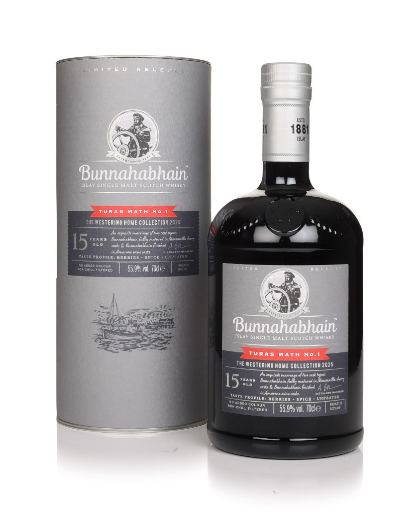 Bunnahabhain 15 Year Old Turas Math No. 1 - The Westering Home Collection 2025 70cl 70 cl / 55.9% ABV