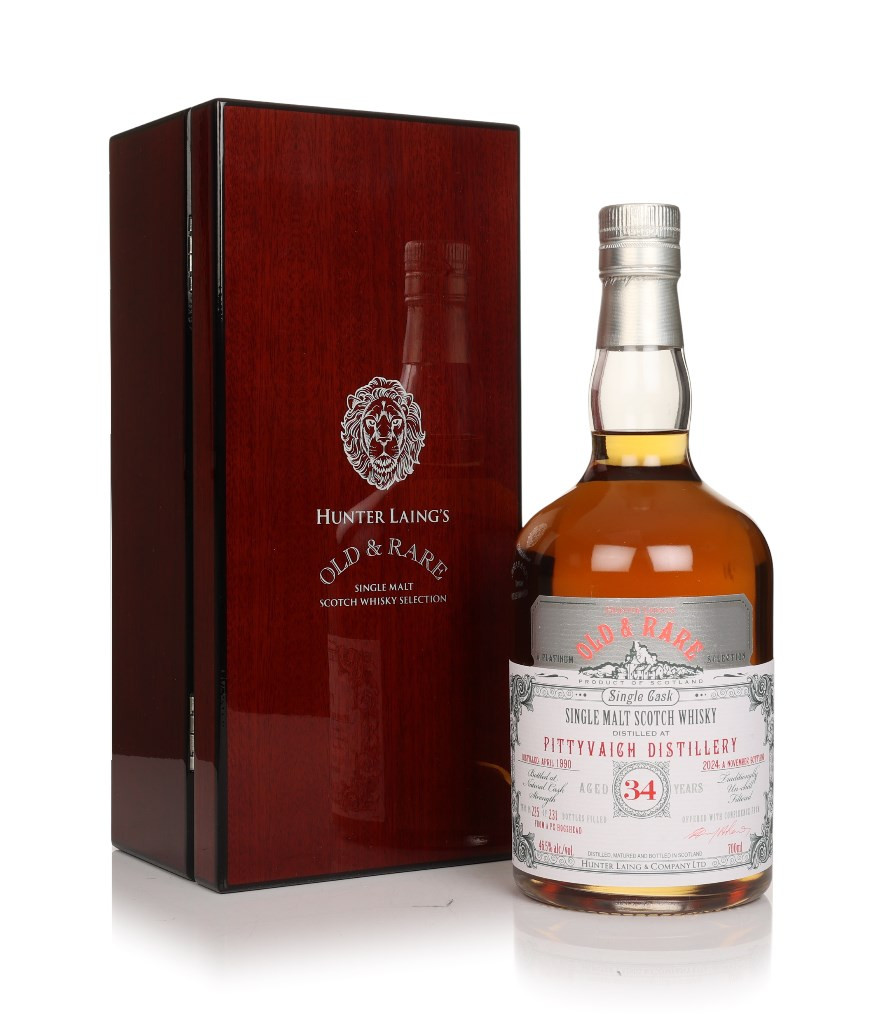 Price Drop Pittyvaich 34 Year Old 1990 - Old & Rare Platinum (Hunter Laing) 70cl 70 cl / 46.5% ABV