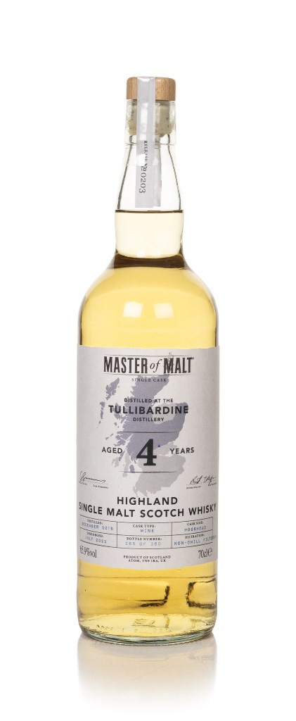 Tullibardine 4 Year Old 2018 Single Cask (Master of Malt) 70cl 70 cl / 65.9% ABV 1 Review