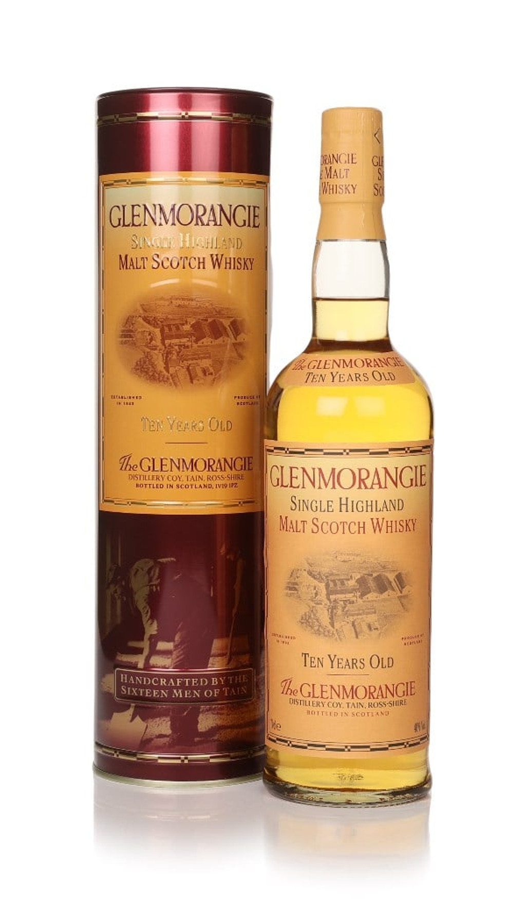 Glenmorangie 10 Year Old - 1990s (with Malt Workers Design