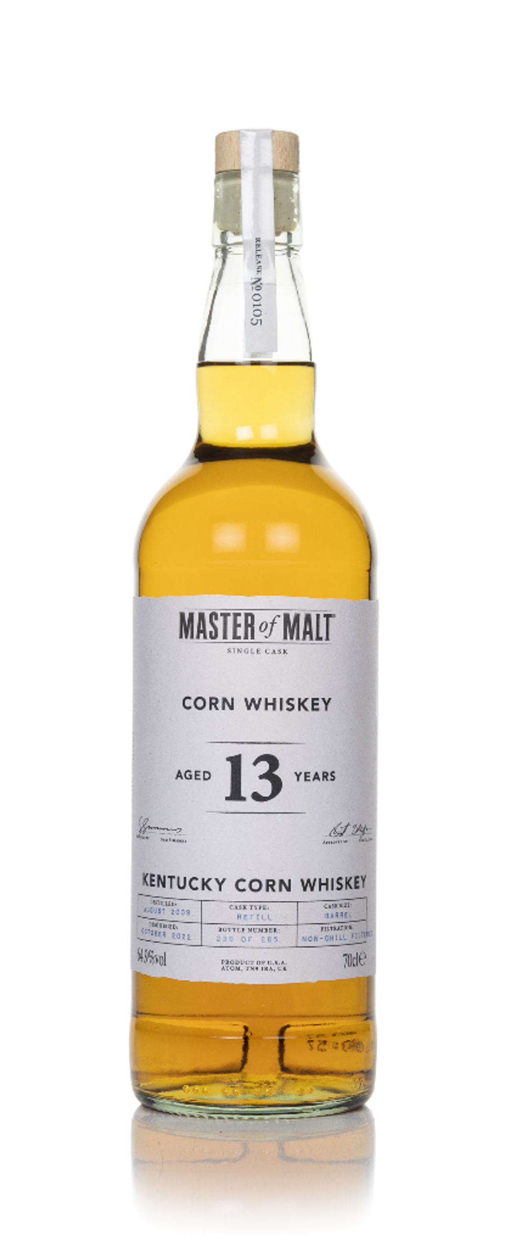 Corn Whiskey 13 Year Old 2009 Single Cask (Master of Malt