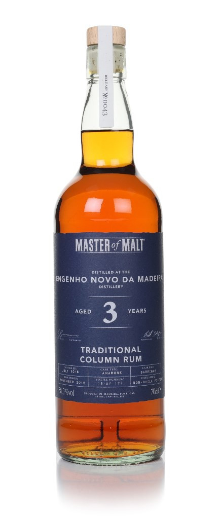 Hugamaster Rum Engenho Novo da Madeira 3 Year Old 2016 (Master of Malt) 70cl Rum ...