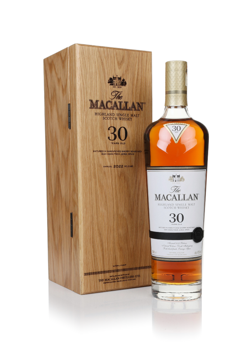 G*o様 MACALLAN 30 Years Old Sherry Oak ギフ The Macallan 30 Year Old Sherry Oak (2022 Release) 70cl