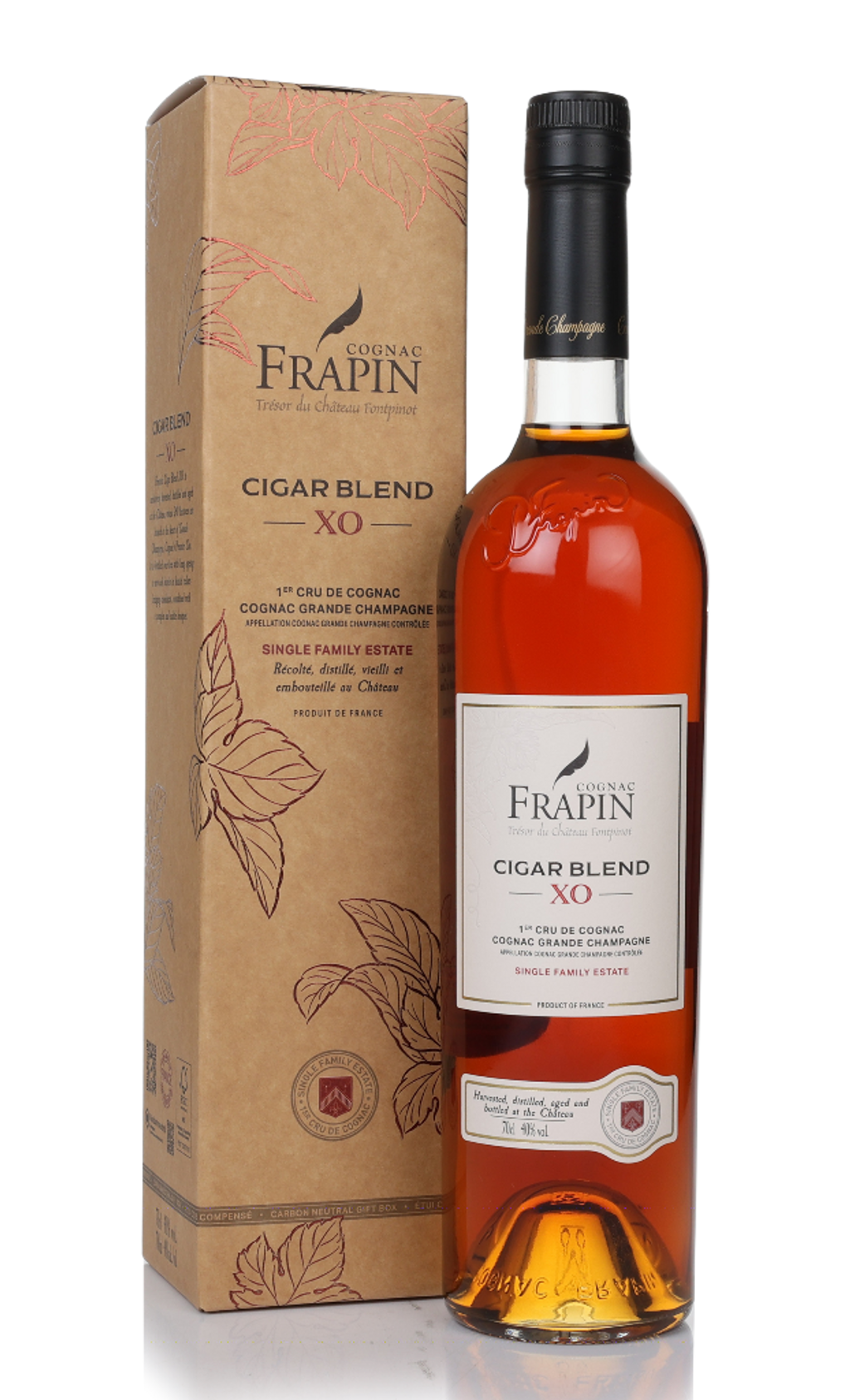 Cognac Frapin XO 700ml 箱あり 古酒 Cognac Frapin XO Vip Grande Champagne Premier Grand Cru 40