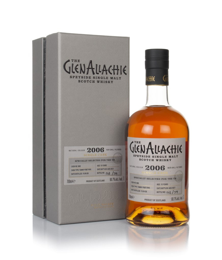 GlenAllachie 15 Year Old 2006 (cask 868) - Tawny Port Pipe 70cl