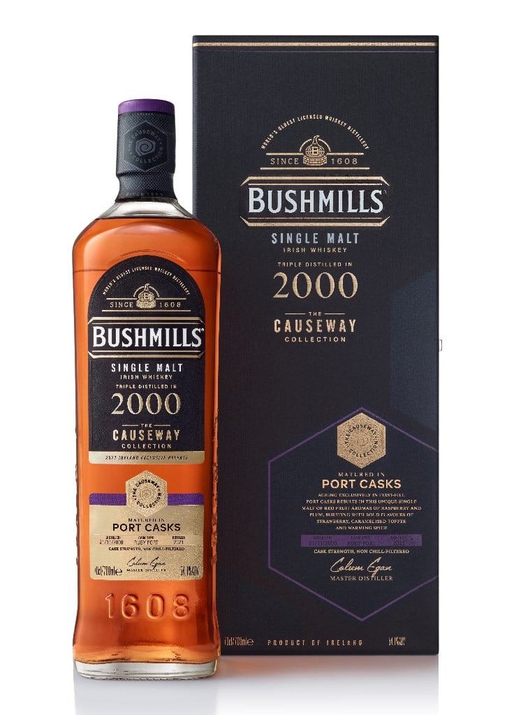 Bushmills 2000 (bottled 2021) Port Cask Finish - The Causeway Collection 70cl 70 cl / 54.1% ABV